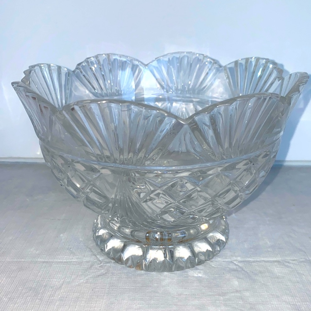 Vintage Freedom by Godinger Open Candy Dish - Lead Crystaal EXCELLENT